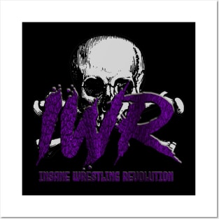 IWR purple logo skull tee Posters and Art